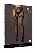 Garterbelt Stockings with Lace Top - Plus Size
