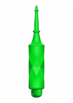 Circe - ABS Bullet With Silicone Sleeve - 10-Speeds - Green..