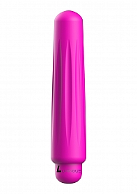 Delia - ABS Bullet With Silicone Sleeve - 10-Speeds - Fuchsia..