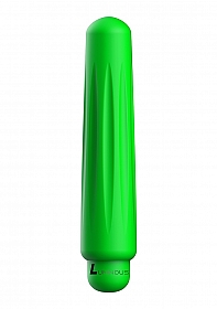 Delia - ABS Bullet With Silicone Sleeve - 10-Speeds - Green..