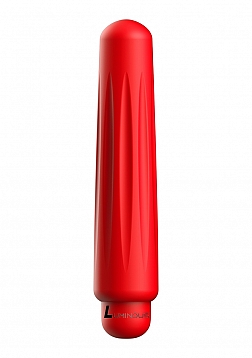 Delia - ABS Bullet With Silicone Sleeve - 10-Speeds - Red..