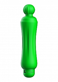 Demi - ABS Bullet With Silicone Sleeve - 10-Speeds - Green