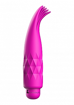 Zoe - ABS Bullet With Silicone Sleeve - 10-Speeds - Fuchsia..