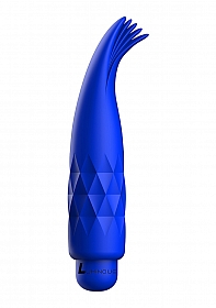 Zoe - ABS Bullet With Silicone Sleeve - 10-Speeds - Royal Blue..
