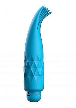 Zoe - ABS Bullet With Silicone Sleeve - 10-Speeds - Turqiose..