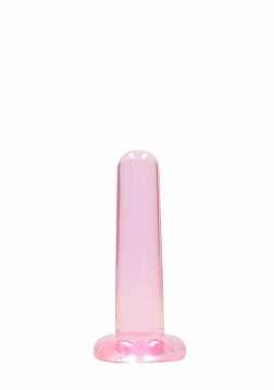 Realrock Crystal Clear 5'' / 13cm Non Realistic Dildo With Suction Cup - Pink..