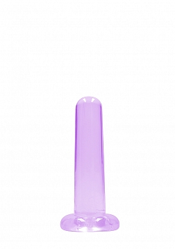 Realrock Crystal Clear 5'' / 13cm Non Realistic Dildo With Suction Cup - Purple..