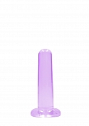 Realrock Crystal Clear 5'' / 13cm Non Realistic Dildo With Suction Cup - Purple..