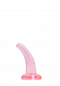 Realrock Crystal Clear 5'' / 13cm Non Realistic Dildo With Suction Cup - Pink..