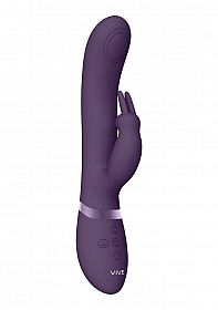 May - Rechargeable Silicone Dual Pulse Wave - Vibrating C & G-Spot Vibrator - Purple..