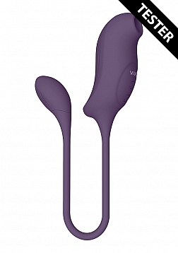 Quino - Air Wave & Vibrating Egg Vibrator - Purple - Tester..