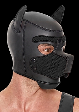 Puppy Hood Neoprene OS - Black/Black..