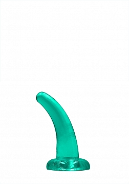Realrock Crystal Clear 5'' / 13cm Non Realistic Dildo With Suction Cup - Turquoise..