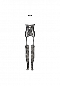 Lace Suspender Bodystocking - One Size
