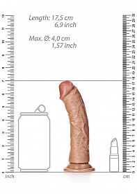 Curved Realistic Dildo with Suction Cup - 6\