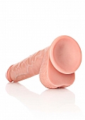 Straight Realistic Dildo with Balls and Suction Cup - 11\