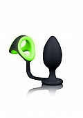Butt Plug with Cockring & Ball Strap - Glow in the Dark