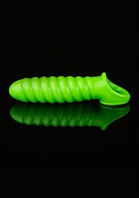 Swirl Stretchy Penis Sleeve - Glow in the Dark..