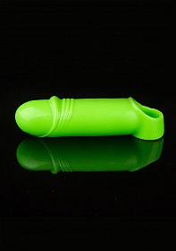 Smooth Thick Stretchy Penis Sleeve - Glow in the Dark..