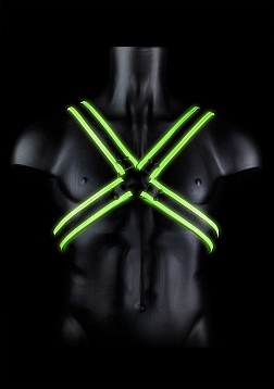 Cross Harness - Glow in the Dark - S/M..