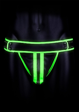 Striped Jock Strap - Glow in the Dark - S/M..