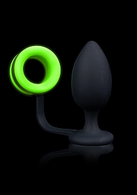 Butt Plug with Cock Ring - Glow in the Dark..