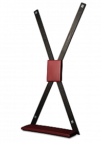 BDSM Bondage Cross with Wood and Imitation Leather