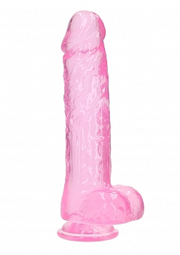 10" / 25.4 cm Realistic Dildo With Balls - Pink..