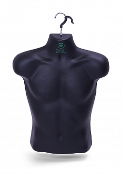 Ouch! GITD Mannequin Torso Male - Black..