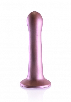Ouch! - Ultra Soft Curvy G-Spot Dildo - 7\'\' / 17 cm - Rose Gold
