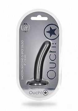 Ouch! - Smooth G-Spot Dildo - 5\'\' / 12 cm - Gun Metal