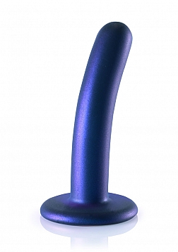 Ouch! - Smooth G-Spot Dildo - 5\'\' / 12 cm - Metallic Blue