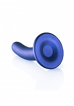 Ouch! - Smooth G-Spot Dildo - 5\'\' / 12 cm - Metallic Blue