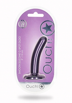 Ouch! - Smooth G-Spot Dildo - 5\'\' / 12 cm - Metallic Purple