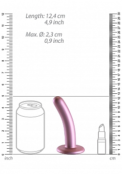 Ouch! - Smooth G-Spot Dildo - 5\'\' / 12 cm - Rose Gold