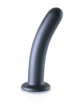 Smooth G-Spot Dildo - 7'' / 17 cm - Gun Metal..