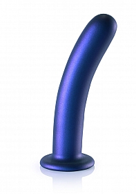 Smooth G-Spot Dildo - 7'' / 17 cm - Metallic Blue..