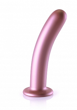 Smooth G-Spot Dildo - 7'' / 17 cm - Rose Gold..