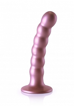 Beaded G-Spot Dildo - 5'' / 13 cm - Rose Gold..