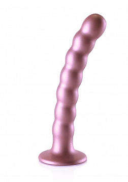 Beaded G-Spot Dildo - 6,5'' / 16,5 cm - Rose Gold..