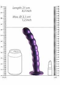 Beaded Silicone G-Spot Dildo - 8\'\' / 20,5 cm
