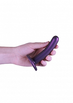 Ouch! - Smooth G-Spot Dildo - 5\'\' / 12 cm - Metallic Purple