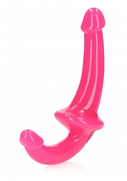 6" Inch Strapless Strap-On Glow in the Dark Neon - Pink..