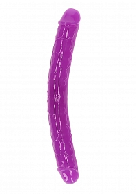 12" Inch Double Dong Glow in the Dark Neon - Purple..