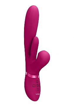 Thrusting GSpot, Flapper, Air Wave Clit Stimulator - Pink..