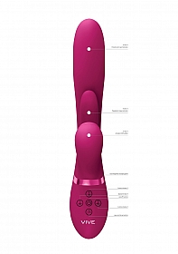 Ena - Thrusting G-Spot Vibrator with Flapping Tongue and Air Wave Stimulator