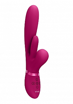 Thrusting GSpot, Flapper, PulseWave Clit Stimulator - Pink..