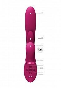 Kura - Thrusting G-Spot Vibrator with Flapping Tongue and Pulse Wave Stimulator