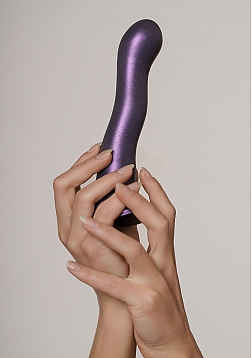 Ouch! - Ultra Soft Curvy G-Spot Dildo - 7\'\' / 17 cm - Rose Gold