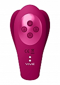 Yoko - Triple Action Vibrator Dual Prongs with Clitoral Pulse Wave - Tester